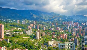 Medellin by drone